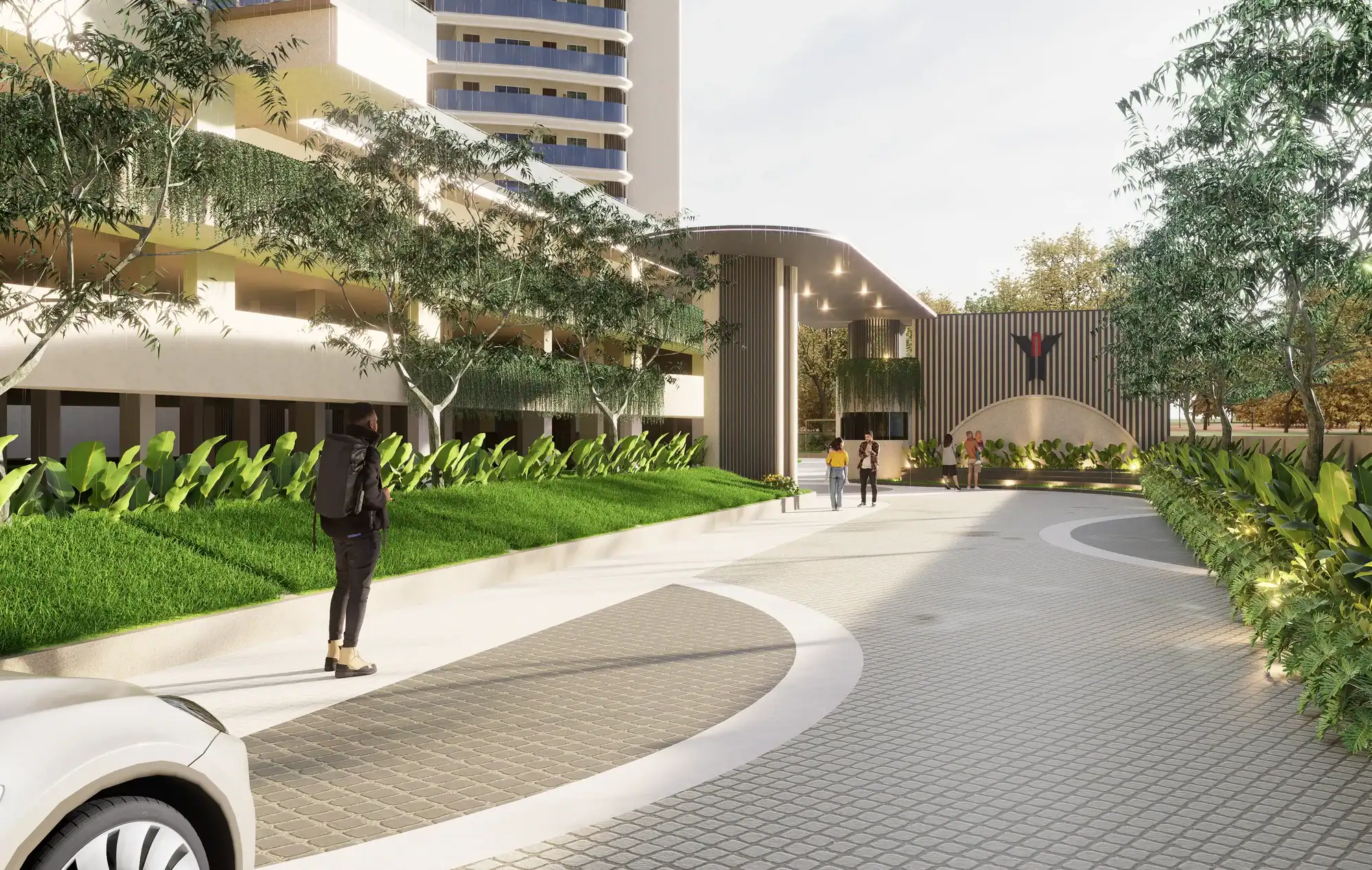 Yamuna Sky City entrance view