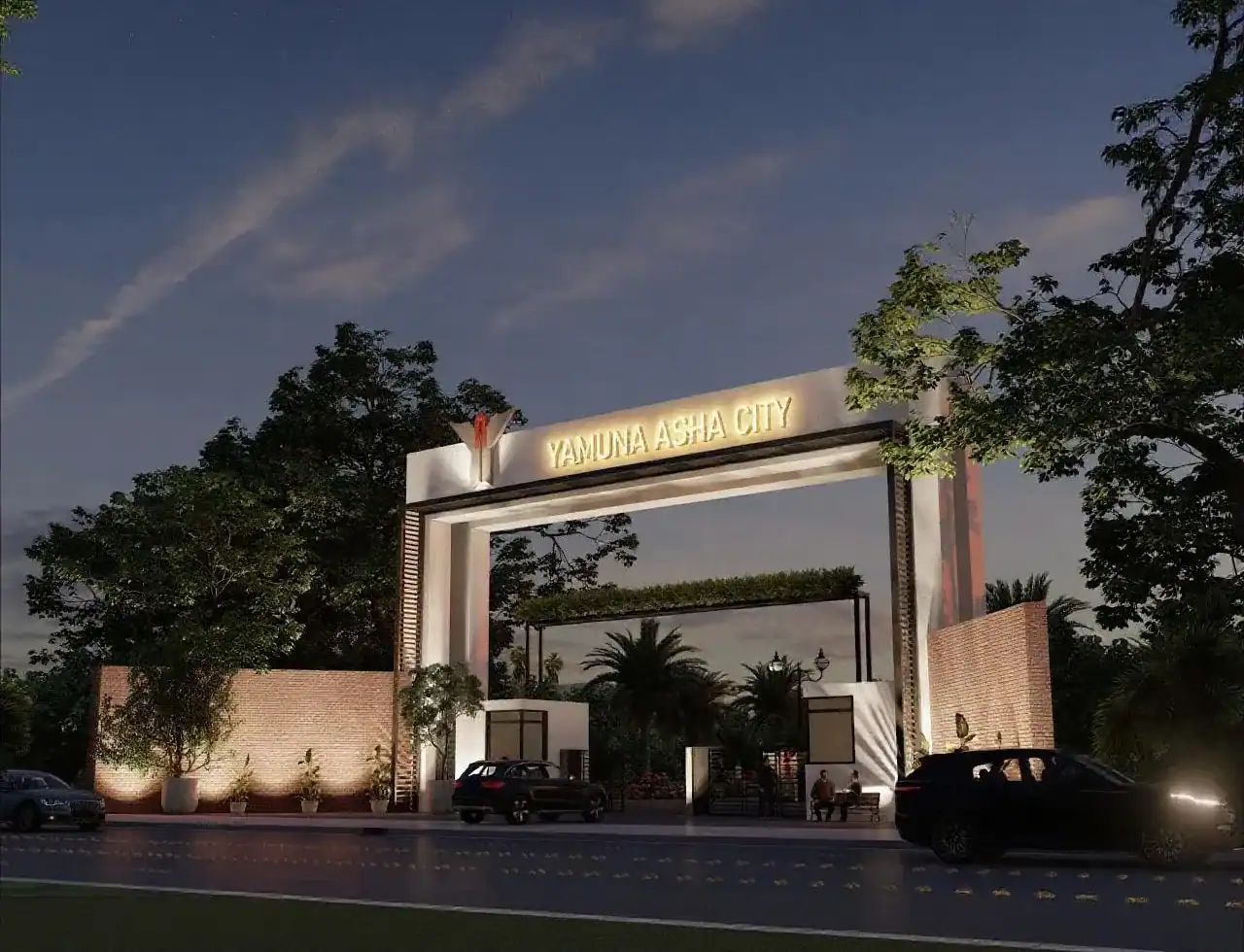 Yamuna Asha City entrance gate